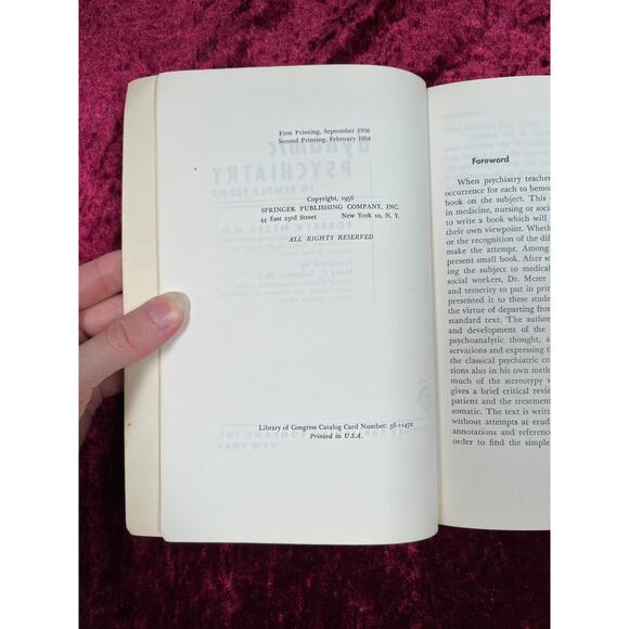 Vintage Paperback Dynamic Psychiatry In Simple Terms Robert R. Mezer, MD - 1958 - Picture 4 of 4